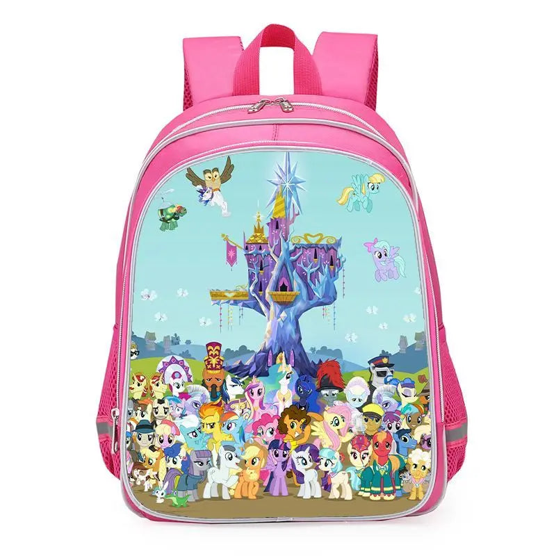 My Little Pony Unicorn School Backpack – Cute Twilight Sparkle Bag for Girls, Kindergarten & Primary Students (Grades 1–6)