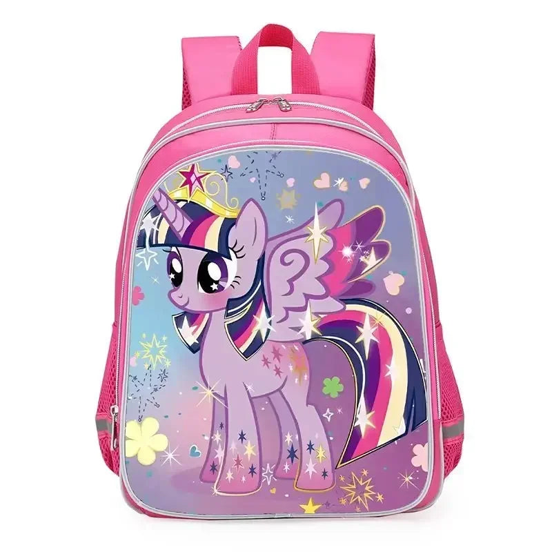 My Little Pony Unicorn School Backpack – Cute Twilight Sparkle Bag for Girls, Kindergarten & Primary Students (Grades 1–6)