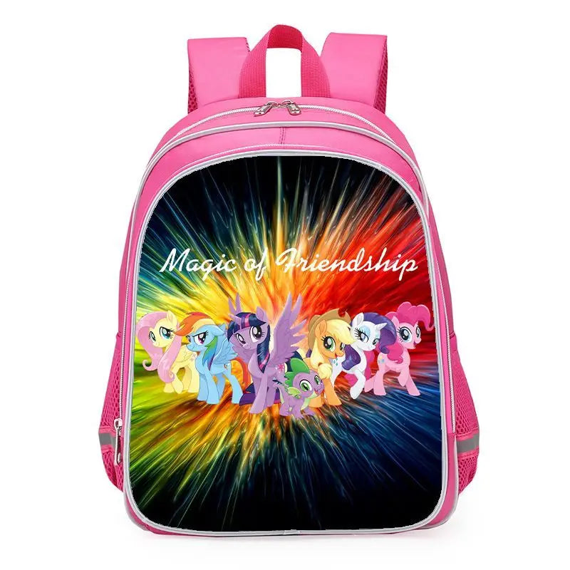 My Little Pony Unicorn School Backpack – Cute Twilight Sparkle Bag for Girls, Kindergarten & Primary Students (Grades 1–6)