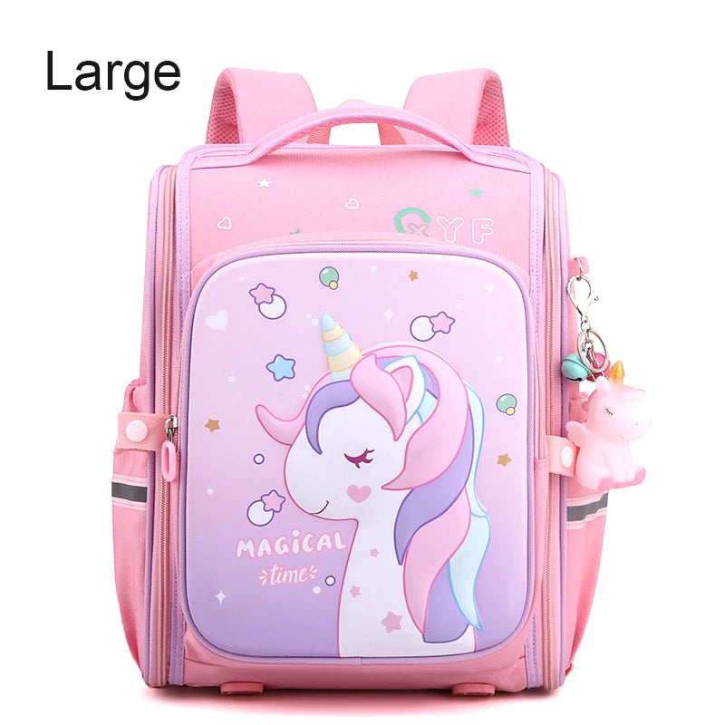 Girls Unicorn School Backpack – Waterproof, Cute Pink Kids Schoolbag for Kindergarten & Elementary Students