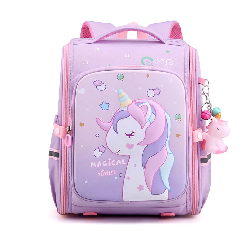 Girls Unicorn School Backpack – Waterproof, Cute Pink Kids Schoolbag for Kindergarten & Elementary Students
