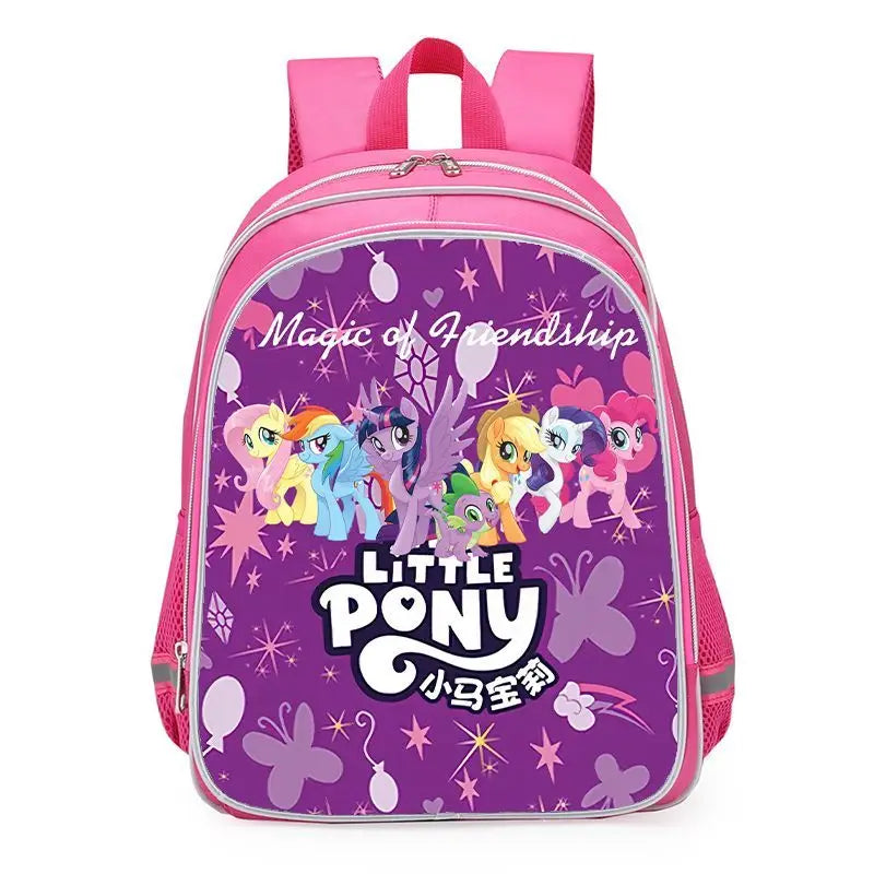 My Little Pony Unicorn School Backpack – Cute Twilight Sparkle Bag for Girls, Kindergarten & Primary Students (Grades 1–6)