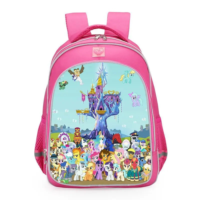 My Little Pony Unicorn School Backpack – Cute Twilight Sparkle Bag for Girls, Kindergarten & Primary Students (Grades 1–6)