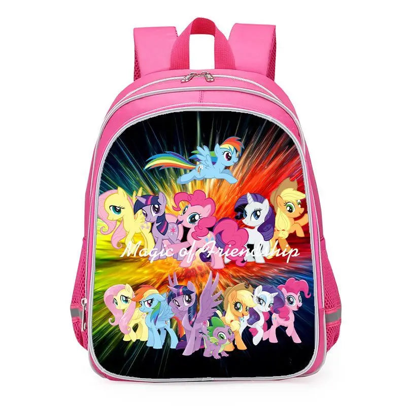 My Little Pony Unicorn School Backpack – Cute Twilight Sparkle Bag for Girls, Kindergarten & Primary Students (Grades 1–6)