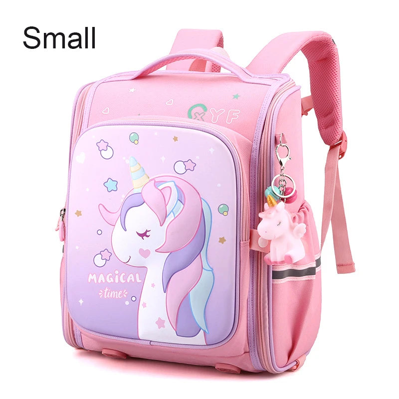 Girls Unicorn School Backpack – Waterproof, Cute Pink Kids Schoolbag for Kindergarten & Elementary Students