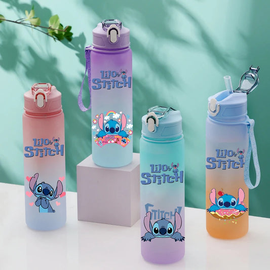 Disney Lilo & Stitch 750ML Water Bottle – Large Capacity Portable Cartoon Cup for Kids