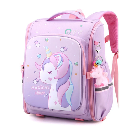 Girls Unicorn School Backpack – Waterproof, Cute Pink Kids Schoolbag for Kindergarten & Elementary Students