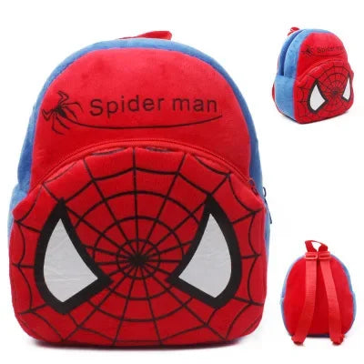 Disney Plush Backpack – Avengers, Spider-Man, Mickey, Minnie, Winnie the Pooh & Stitch Kids School Bag | Cute Birthday Gift