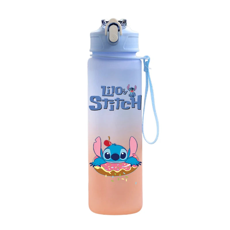 Disney Lilo & Stitch 750ML Water Bottle – Large Capacity Portable Cartoon Cup for Kids