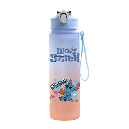 Disney Lilo & Stitch 750ML Water Bottle – Large Capacity Portable Cartoon Cup for Kids