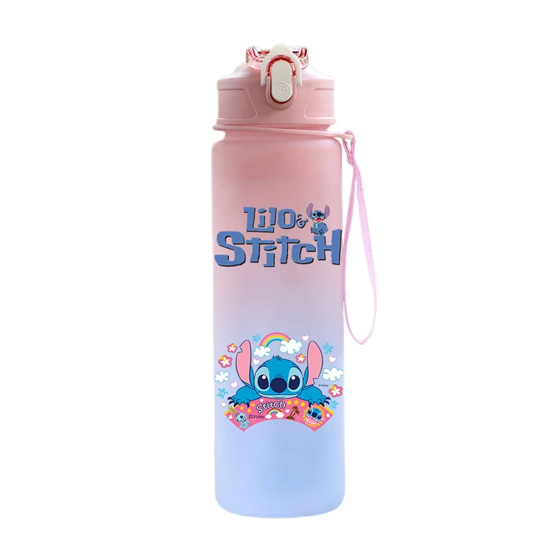 Disney Lilo & Stitch 750ML Water Bottle – Large Capacity Portable Cartoon Cup for Kids