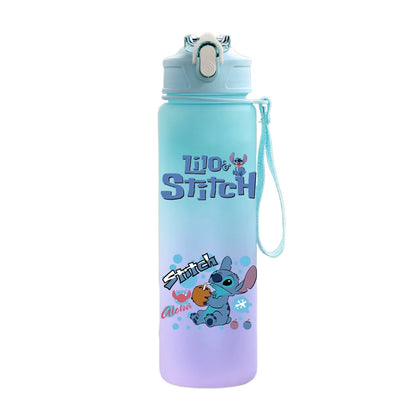 Disney Lilo & Stitch 750ML Water Bottle – Large Capacity Portable Cartoon Cup for Kids