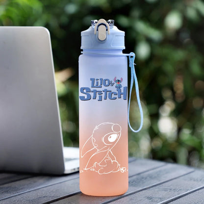 Disney Lilo & Stitch 750ML Water Bottle – Large Capacity Portable Cartoon Cup for Kids