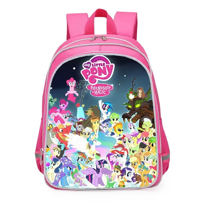 My Little Pony Unicorn School Backpack – Cute Twilight Sparkle Bag for Girls, Kindergarten & Primary Students (Grades 1–6)