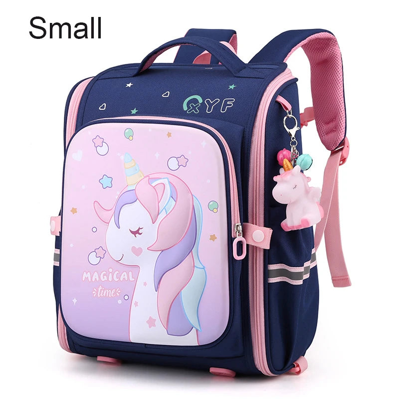 Girls Unicorn School Backpack – Waterproof, Cute Pink Kids Schoolbag for Kindergarten & Elementary Students