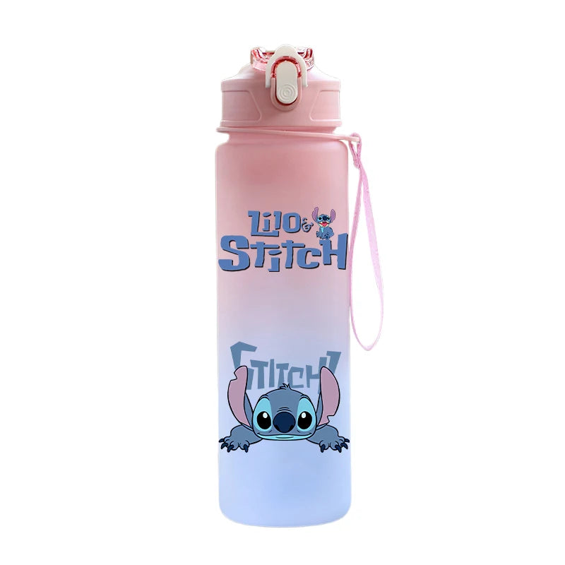 Disney Lilo & Stitch 750ML Water Bottle – Large Capacity Portable Cartoon Cup for Kids