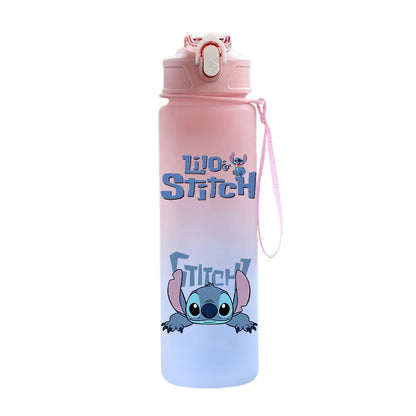 Disney Lilo & Stitch 750ML Water Bottle – Large Capacity Portable Cartoon Cup for Kids