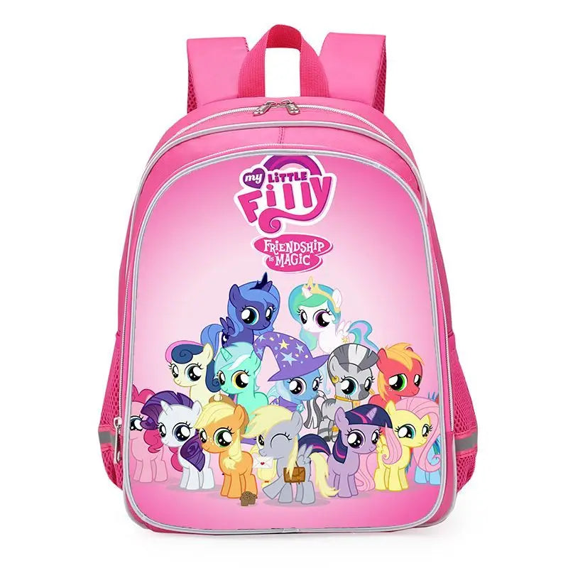 My Little Pony Unicorn School Backpack – Cute Twilight Sparkle Bag for Girls, Kindergarten & Primary Students (Grades 1–6)