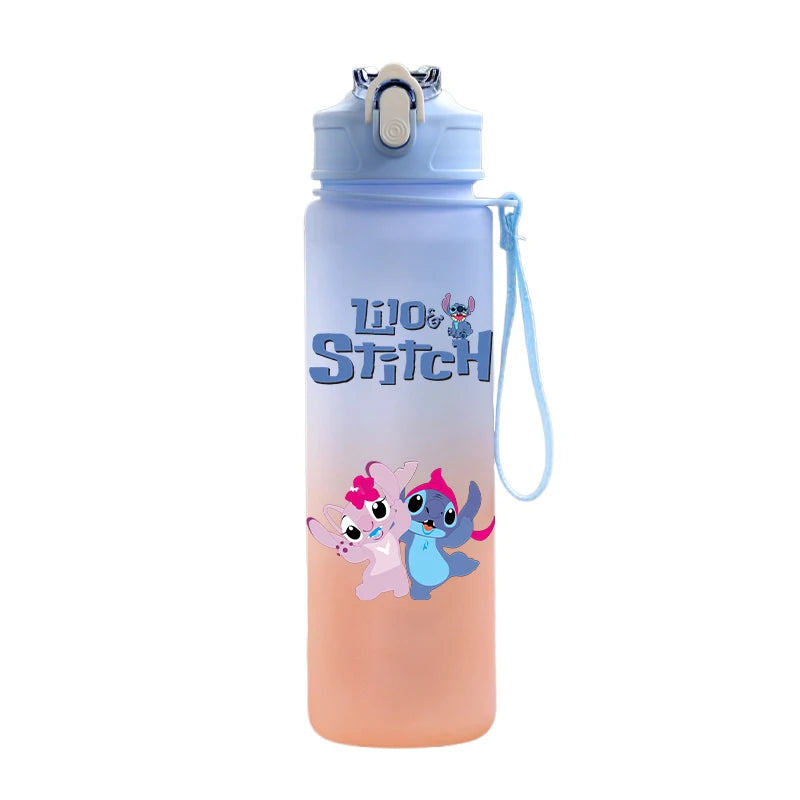 Disney Lilo & Stitch 750ML Water Bottle – Large Capacity Portable Cartoon Cup for Kids