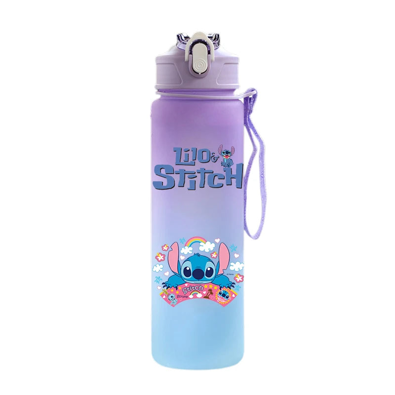 Disney Lilo & Stitch 750ML Water Bottle – Large Capacity Portable Cartoon Cup for Kids