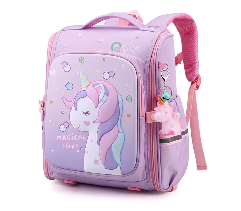 Girls Unicorn School Backpack – Waterproof, Cute Pink Kids Schoolbag for Kindergarten & Elementary Students
