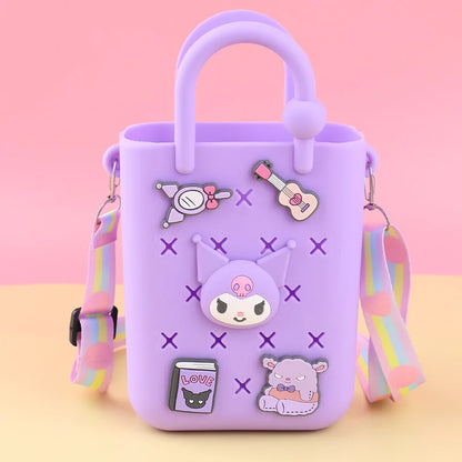 Kawaii Cartoon Mini Crossbody Handbag – Cute Anime Character Shoulder Bag for Kids & Girls