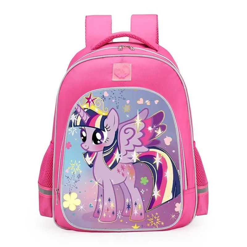 My Little Pony Unicorn School Backpack – Cute Twilight Sparkle Bag for Girls, Kindergarten & Primary Students (Grades 1–6)