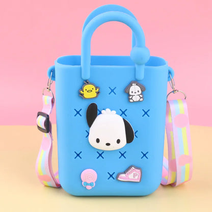 Kawaii Cartoon Mini Crossbody Handbag – Cute Anime Character Shoulder Bag for Kids & Girls
