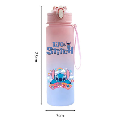 Disney Lilo & Stitch 750ML Water Bottle – Large Capacity Portable Cartoon Cup for Kids