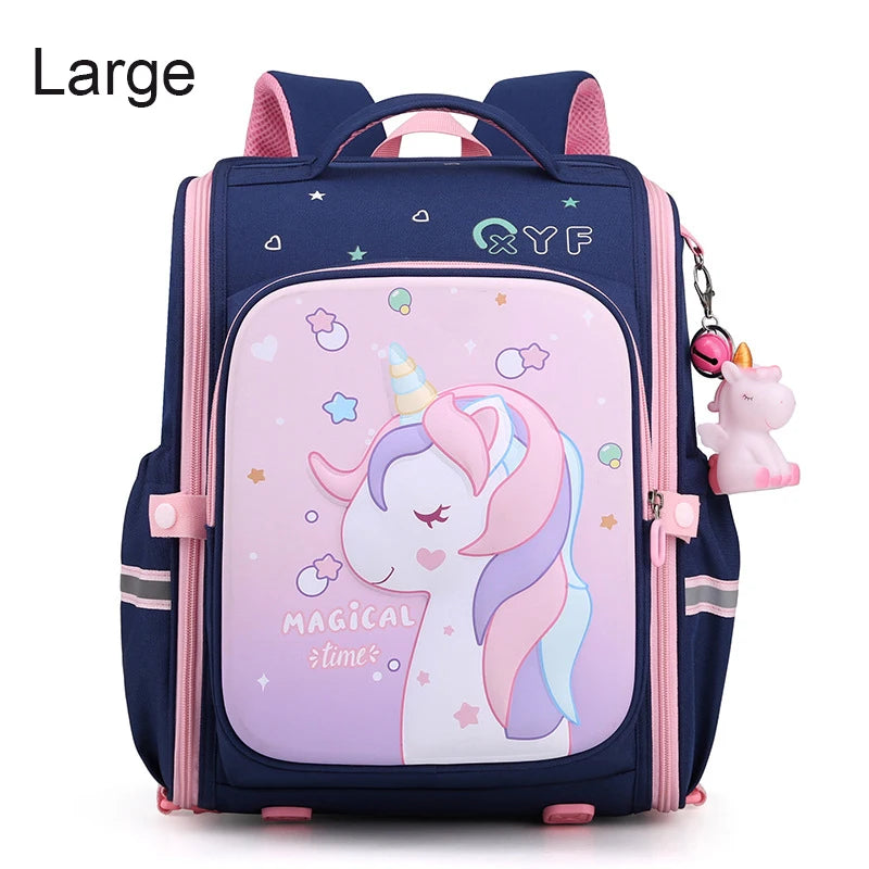 Girls Unicorn School Backpack – Waterproof, Cute Pink Kids Schoolbag for Kindergarten & Elementary Students