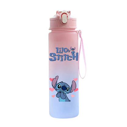 Disney Lilo & Stitch 750ML Water Bottle – Large Capacity Portable Cartoon Cup for Kids