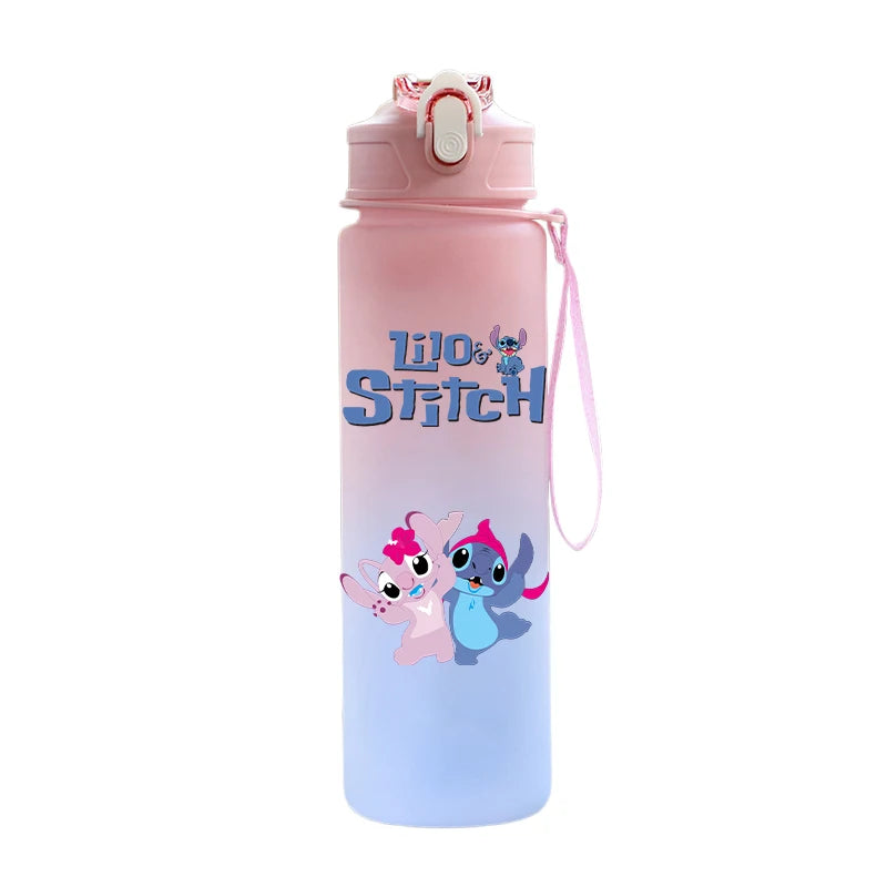 Disney Lilo & Stitch 750ML Water Bottle – Large Capacity Portable Cartoon Cup for Kids