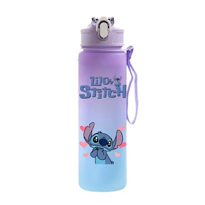 Disney Lilo & Stitch 750ML Water Bottle – Large Capacity Portable Cartoon Cup for Kids