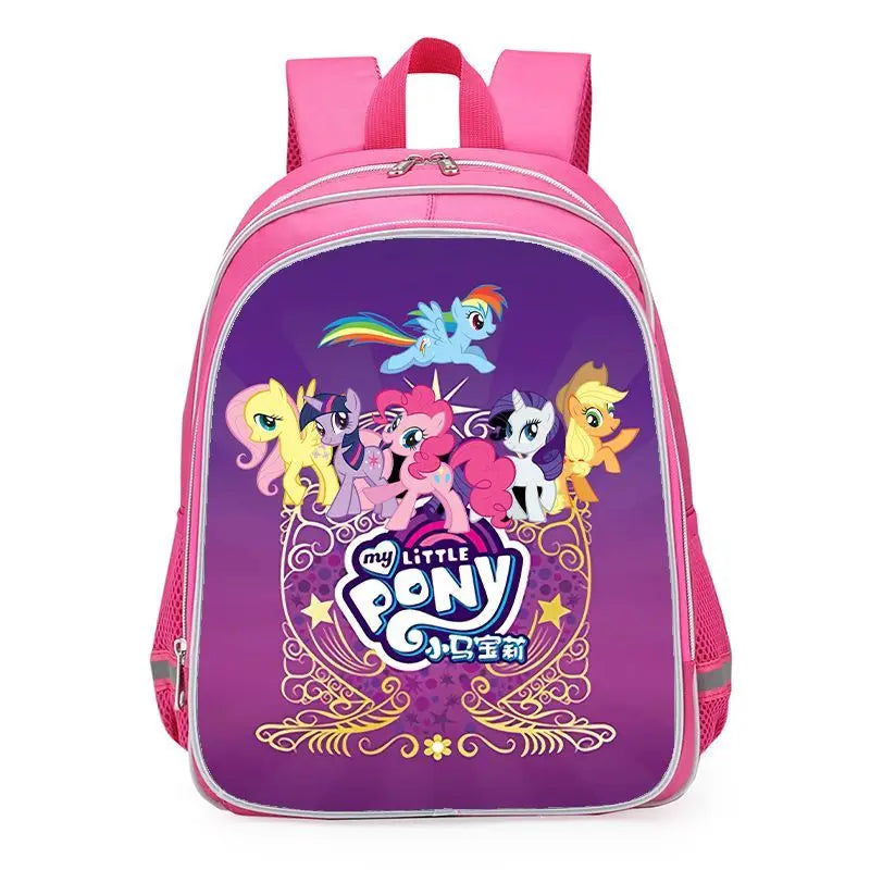 My Little Pony Unicorn School Backpack – Cute Twilight Sparkle Bag for Girls, Kindergarten & Primary Students (Grades 1–6)