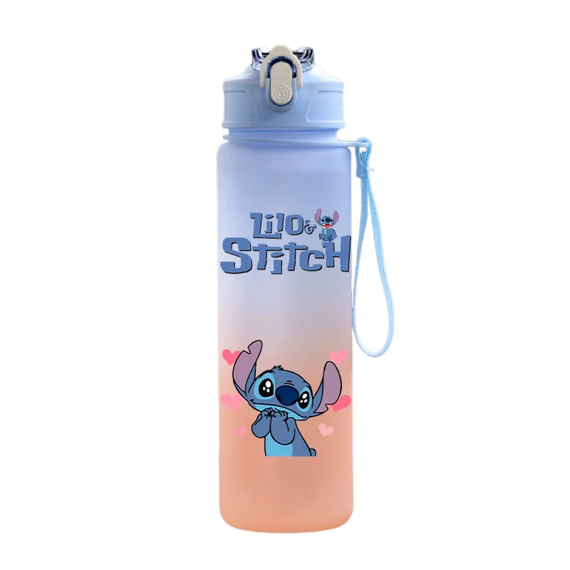Disney Lilo & Stitch 750ML Water Bottle – Large Capacity Portable Cartoon Cup for Kids