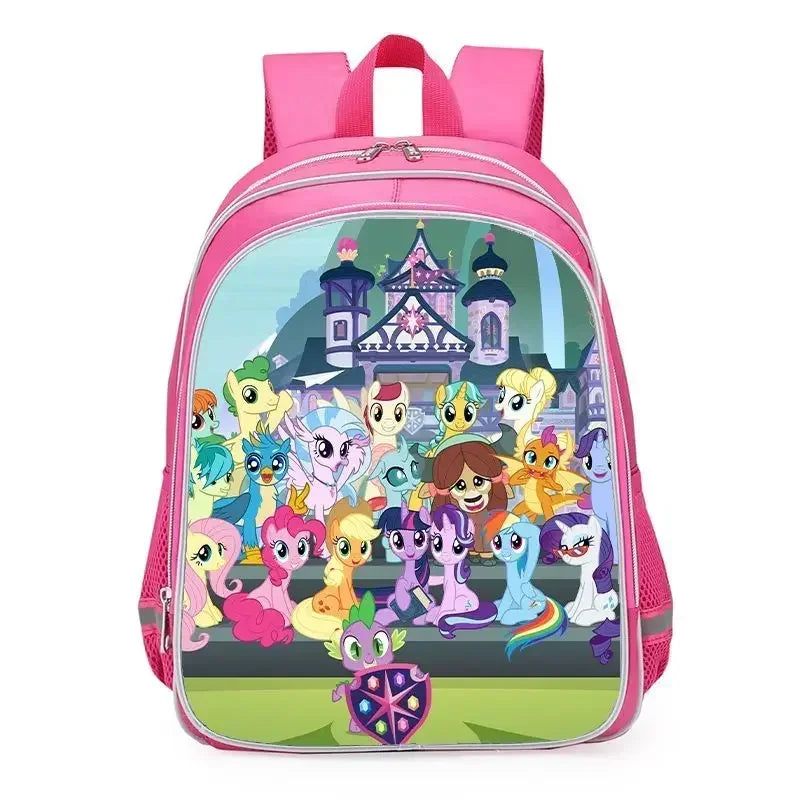 My Little Pony Unicorn School Backpack – Cute Twilight Sparkle Bag for Girls, Kindergarten & Primary Students (Grades 1–6)