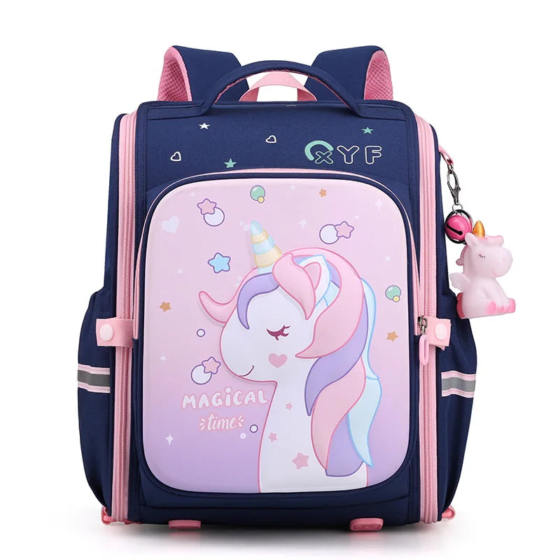 Girls Unicorn School Backpack – Waterproof, Cute Pink Kids Schoolbag for Kindergarten & Elementary Students