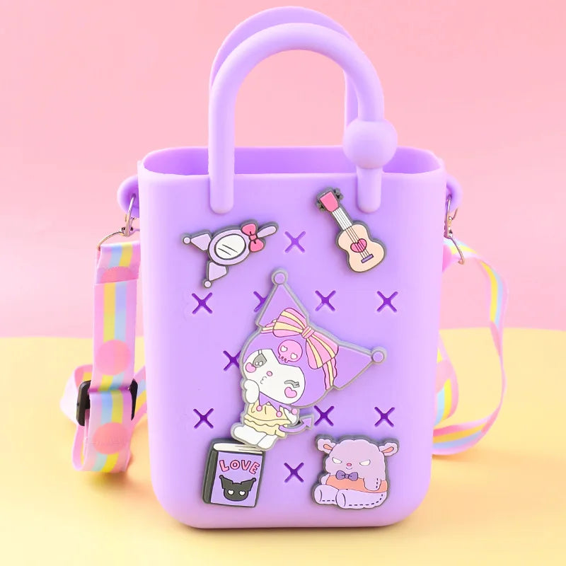 Kawaii Cartoon Mini Crossbody Handbag – Cute Anime Character Shoulder Bag for Kids & Girls