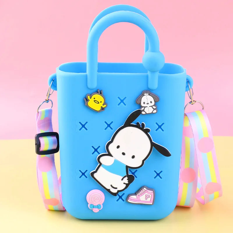 Kawaii Cartoon Mini Crossbody Handbag – Cute Anime Character Shoulder Bag for Kids & Girls