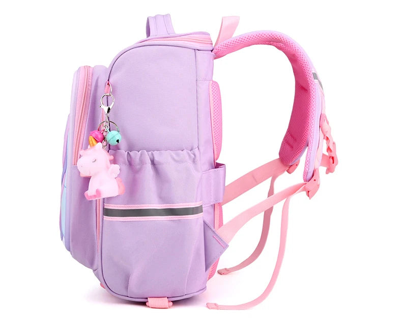 Girls Unicorn School Backpack – Waterproof, Cute Pink Kids Schoolbag for Kindergarten & Elementary Students