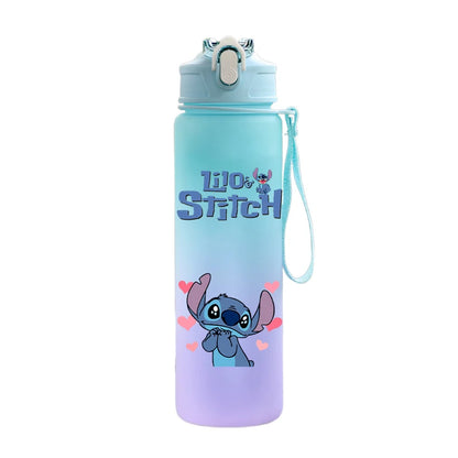 Disney Lilo & Stitch 750ML Water Bottle – Large Capacity Portable Cartoon Cup for Kids