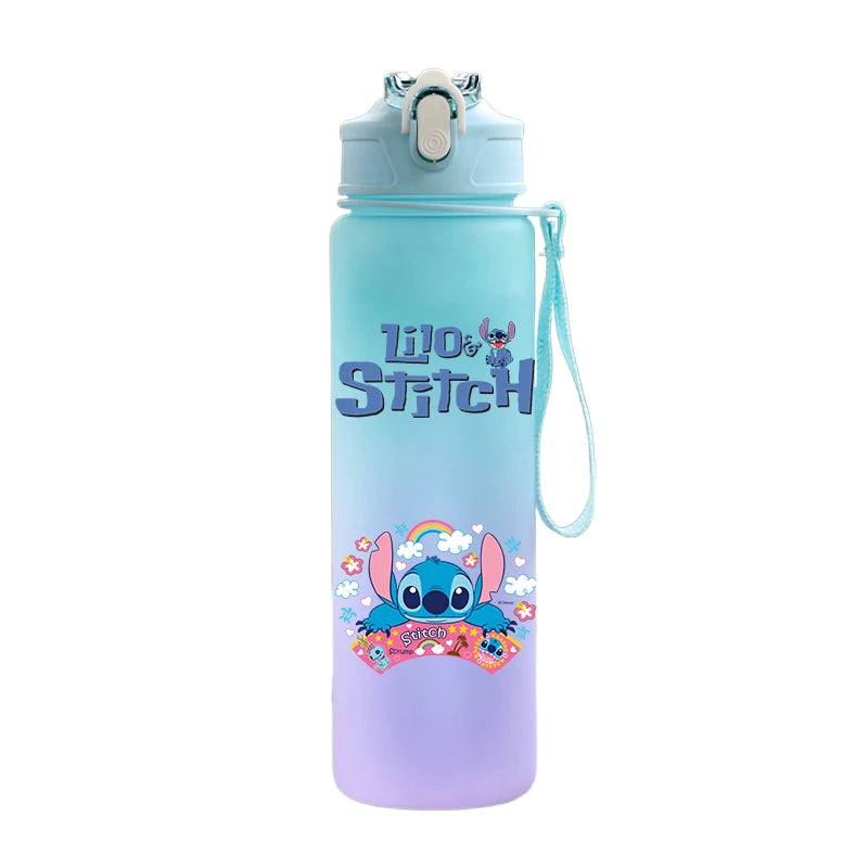 Disney Lilo & Stitch 750ML Water Bottle – Large Capacity Portable Cartoon Cup for Kids