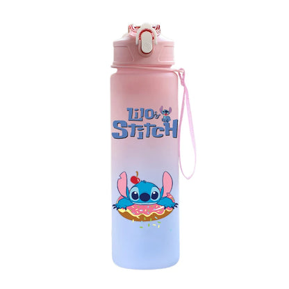 Disney Lilo & Stitch 750ML Water Bottle – Large Capacity Portable Cartoon Cup for Kids