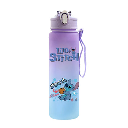 Disney Lilo & Stitch 750ML Water Bottle – Large Capacity Portable Cartoon Cup for Kids
