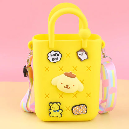 Kawaii Cartoon Mini Crossbody Handbag – Cute Anime Character Shoulder Bag for Kids & Girls