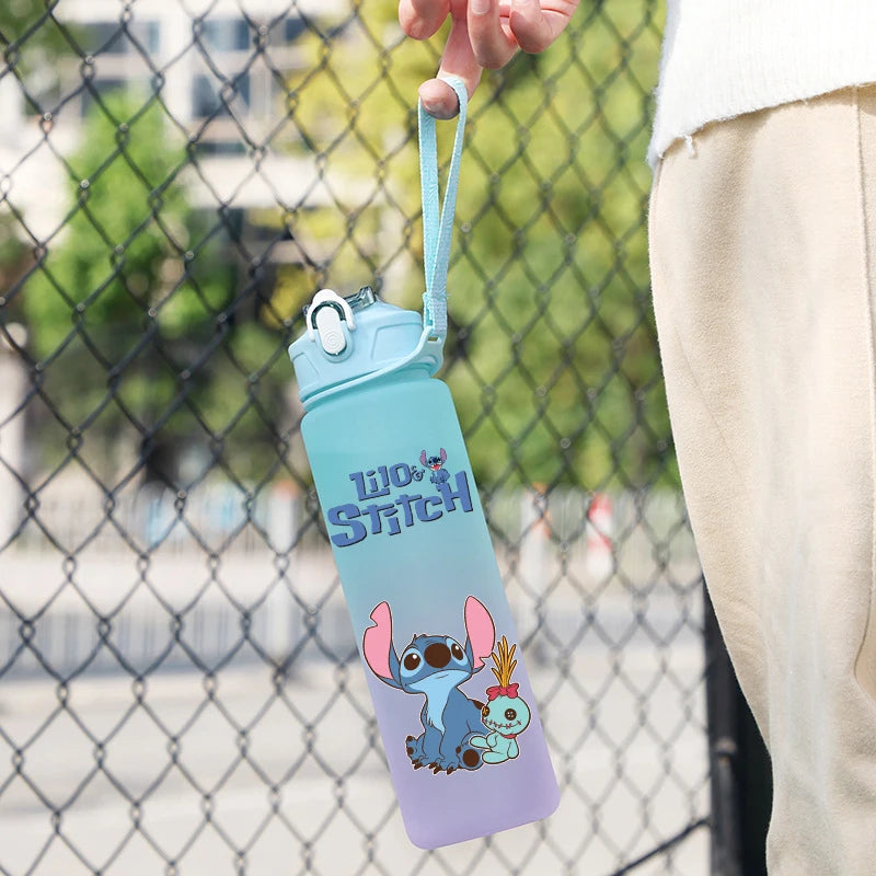 Disney Lilo & Stitch 750ML Water Bottle – Large Capacity Portable Cartoon Cup for Kids