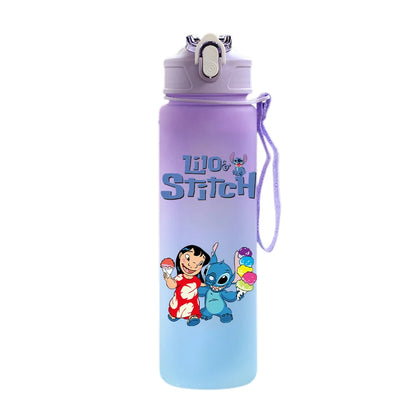 Disney Lilo & Stitch 750ML Water Bottle – Large Capacity Portable Cartoon Cup for Kids