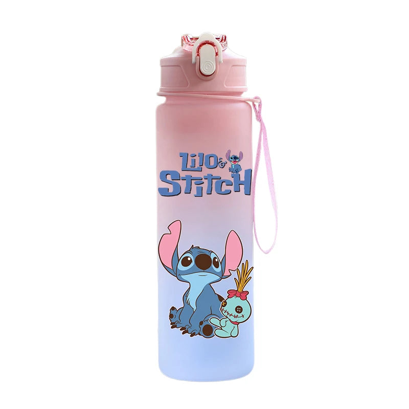 Disney Lilo & Stitch 750ML Water Bottle – Large Capacity Portable Cartoon Cup for Kids