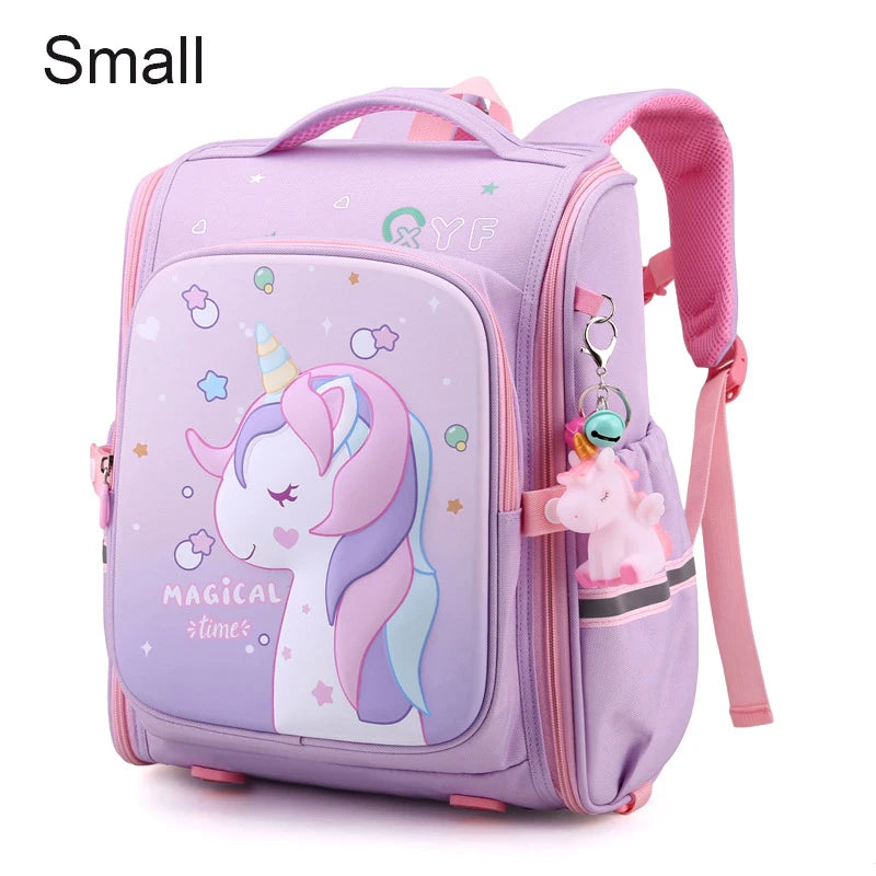 Girls Unicorn School Backpack – Waterproof, Cute Pink Kids Schoolbag for Kindergarten & Elementary Students