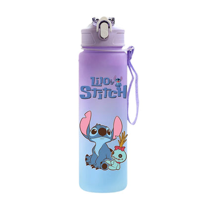 Disney Lilo & Stitch 750ML Water Bottle – Large Capacity Portable Cartoon Cup for Kids